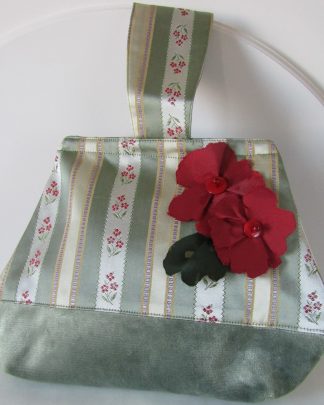 Red Flower One Handle Bag