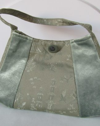 Green Japanese Panelled Bag