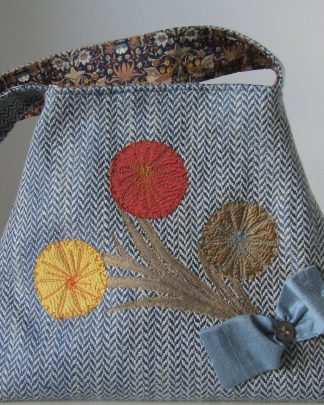 Blue Weave Cornflower Bag